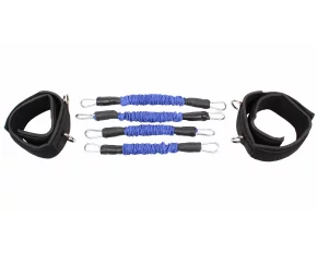 Set corzi rezistenta pentru picioare Leg Trainer albastru