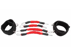 Set corzi rezistenta pentru picioare Leg Trainer rosu