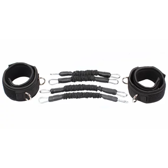 Set corzi rezistenta pentru picioare Leg Trainer Set negru