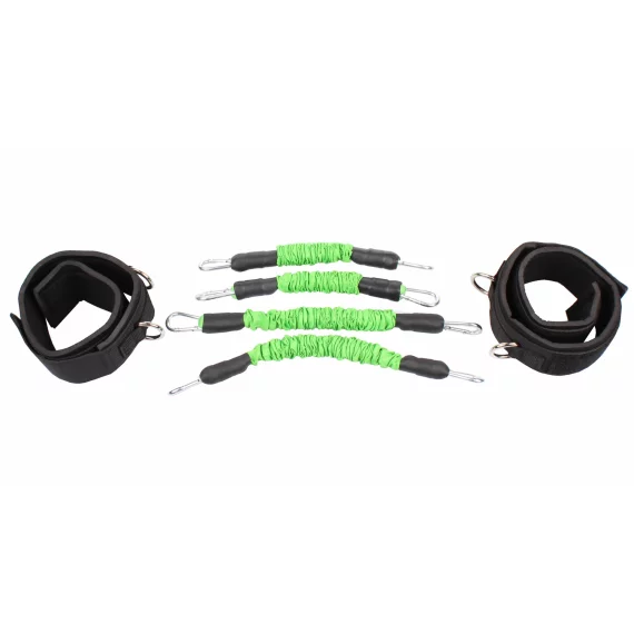 Set corzi rezistenta pentru picioare Leg Trainer verde