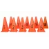 Set de 10 conuri numerotate, inaltime 23 cm