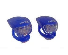 Set lumini bicicleta fata/spate albastru