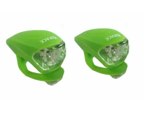 Set lumini bicicleta fata/spate verde