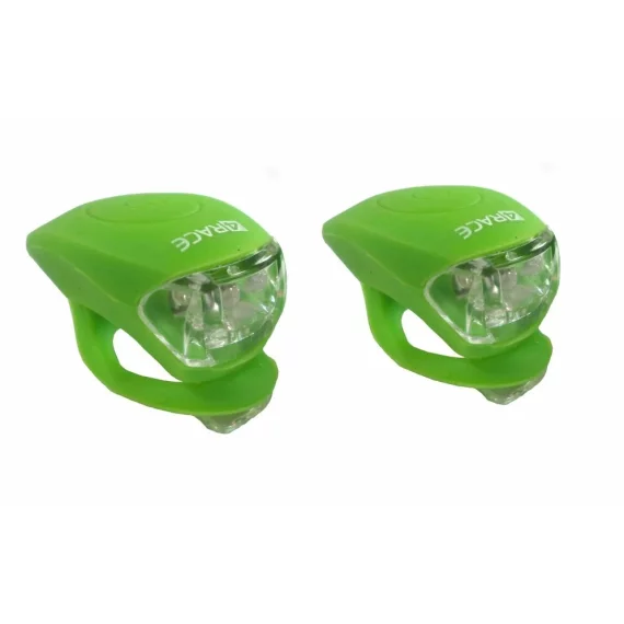 Set lumini bicicleta fata/spate verde