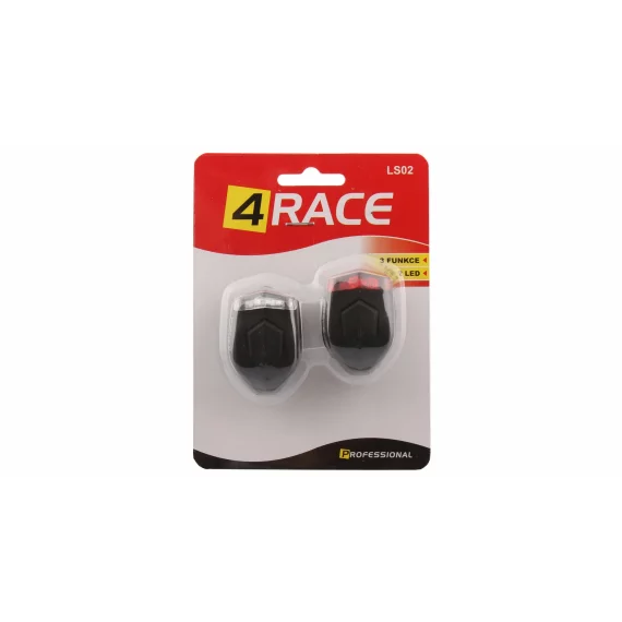 Set lumini bicicleta LS02 negru