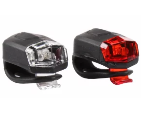 Set lumini bicicleta LS02 negru