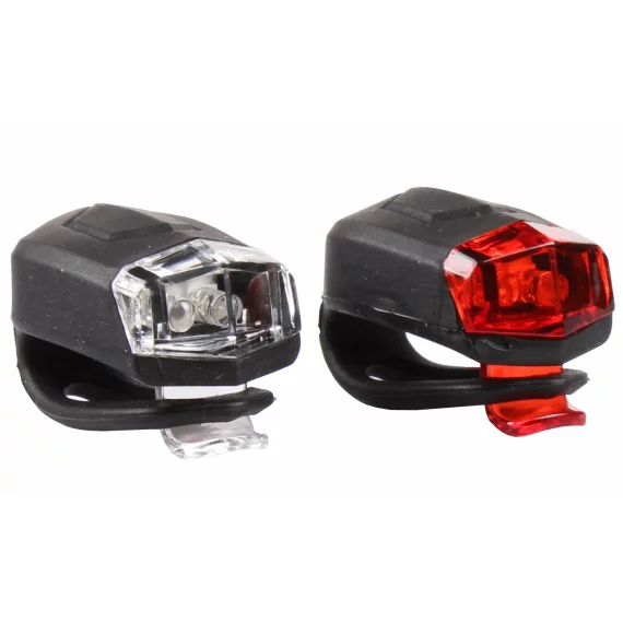 Set lumini bicicleta LS02 negru
