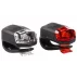 Set lumini bicicleta LS02 negru