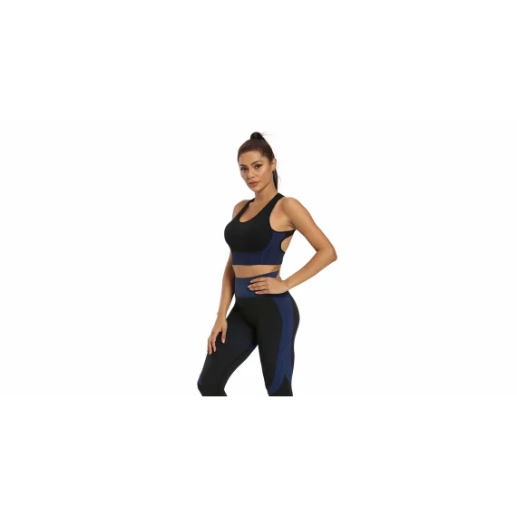 Set yoga Yoga Sense negru-albastru