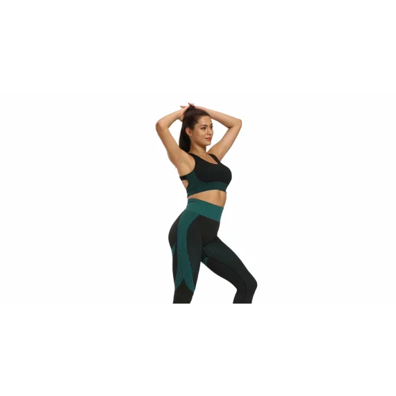 Set yoga Yoga Sense verde inchis
