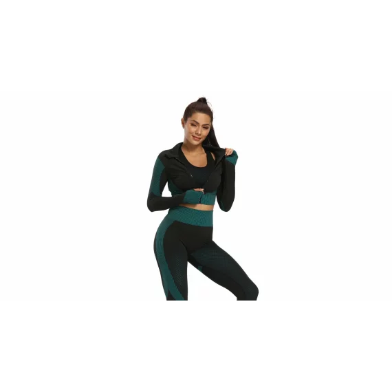 Set yoga Yoga Sense verde inchis