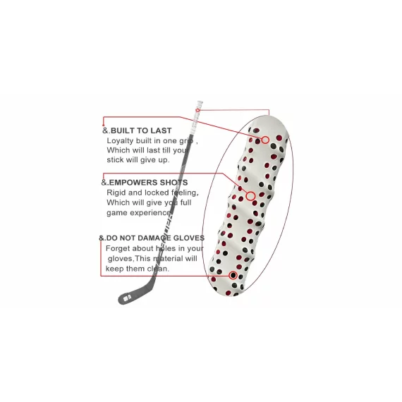 Shrink Grip grip pentru corsa de hockey, galben