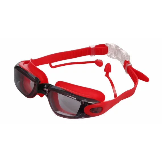 Silba swimming goggles with ear protection red