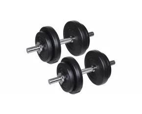 Single-Handed Loading Dumbbells, 2x10kg