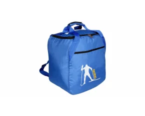 Ski Rucksack geanta pentru clapari si casca de schi, albastru