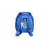 Ski Rucksack geanta pentru clapari si casca de schi, albastru