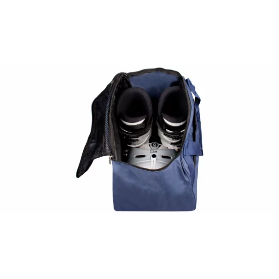 Ski Rucksack geanta pentru clapari si casca de schi, albastru inchis