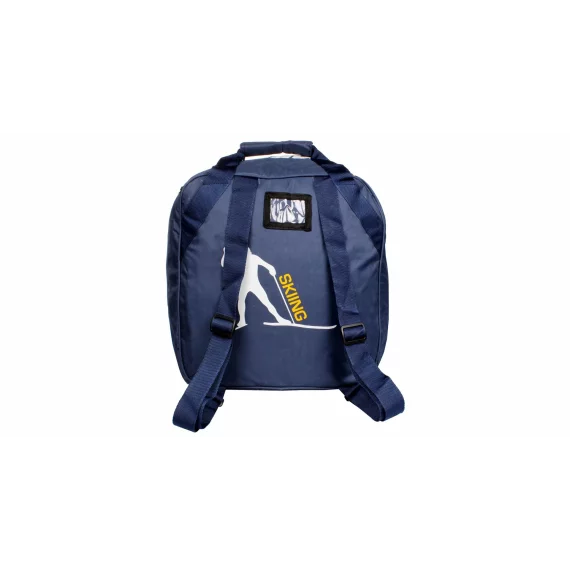 Ski Rucksack geanta pentru clapari si casca de schi, albastru inchis