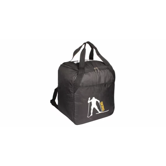 Ski Rucksack geanta pentru clapari si casca de schi, negru