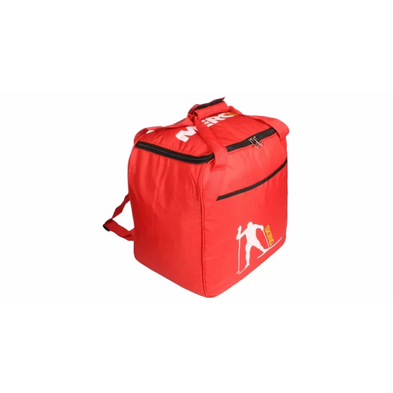 Ski Rucksack geanta pentru clapari si casca de schi, rosu