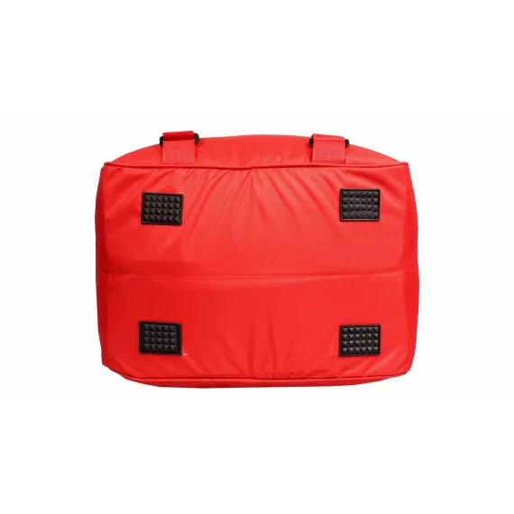 Ski Rucksack geanta pentru clapari si casca de schi, rosu