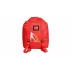 Ski Rucksack geanta pentru clapari si casca de schi, rosu