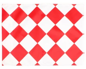 Soccer Corner Flag  steag de corner din tesatura, rosu-alb