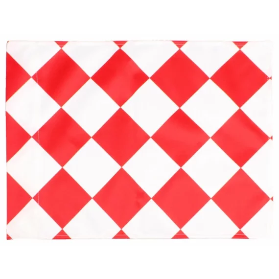 Soccer Corner Flag  steag de corner din tesatura, rosu-alb