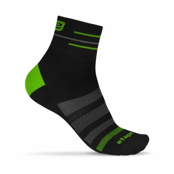 SOX sosete sport, negru-verde