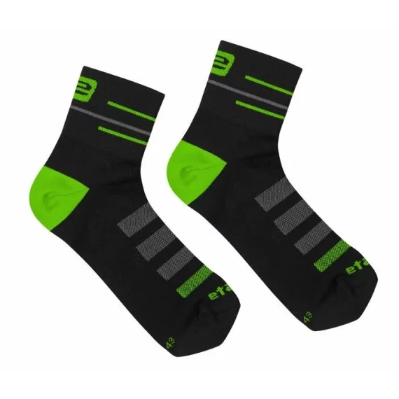 SOX sosete sport, negru-verde