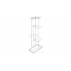Stand pliabil pentru ghivece cu flori Gigant, alb