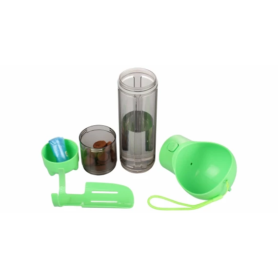 Sticla de apa pentru caini Tripper verde
