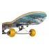 Street Natives skateboard, alb-galben