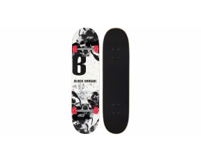 Street Natives skateboard, negru-rosu