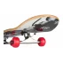 Street Natives skateboard, negru-rosu
