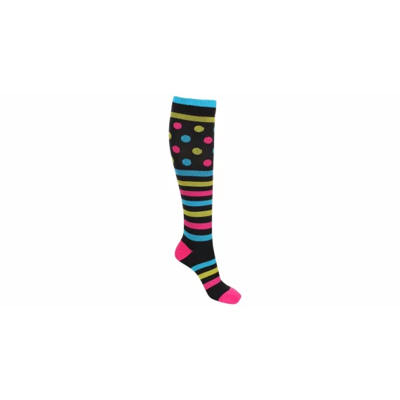 Striped Dots sosete de compresie pentru femei pana la genunchi