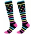 Striped Dots sosete de compresie pentru femei pana la genunchi