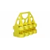 Suport 8 bidoane din plastic, galben