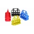Suport 8 bidoane din plastic, galben