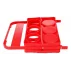 Suport pliabil transport bere, diametrul maxim de 7 cm, Merco Beer Holder 6, rosu