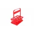 Suport pliabil transport bere, diametrul maxim de 7 cm, Merco Beer Holder 6, rosu