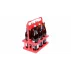 Suport pliabil transport bere, diametrul maxim de 7 cm, Merco Beer Holder 6, rosu