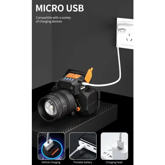 T50 lampa de cap