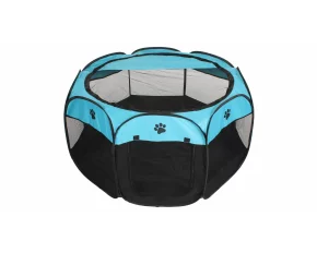Tarc animale de companie Pet Octagonal albastru-negru