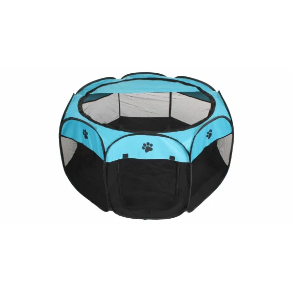 Tarc animale de companie Pet Octagonal albastru-negru