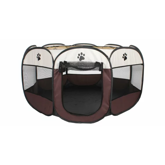Tarc animale de companie Pet Octagonal maro