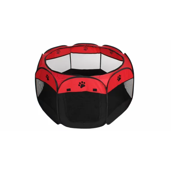 Tarc animale de companie Pet Octagonal rosu-negru