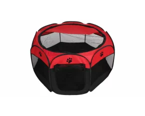 Tarc animale de companie Pet Octagonal rosu-negru