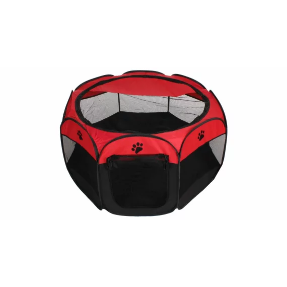 Tarc animale de companie Pet Octagonal rosu-negru