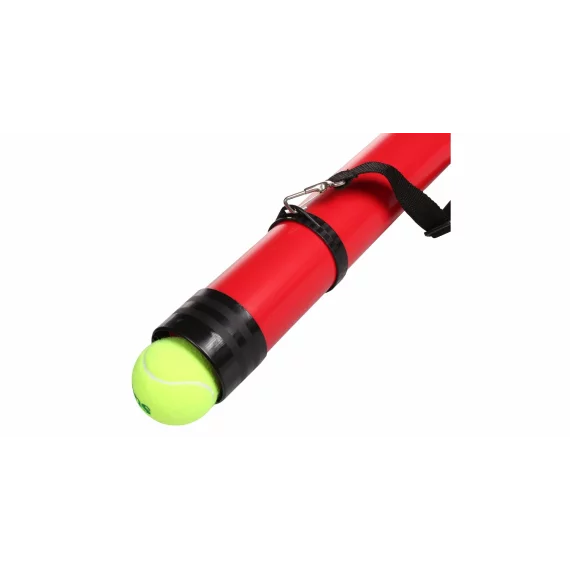 Tub colector mingi tenis de camp, Merco Pick Up Logo, pentru 16 mingi, rosu